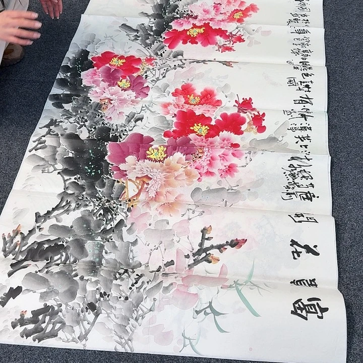 纯手绘国画作品好看六尺