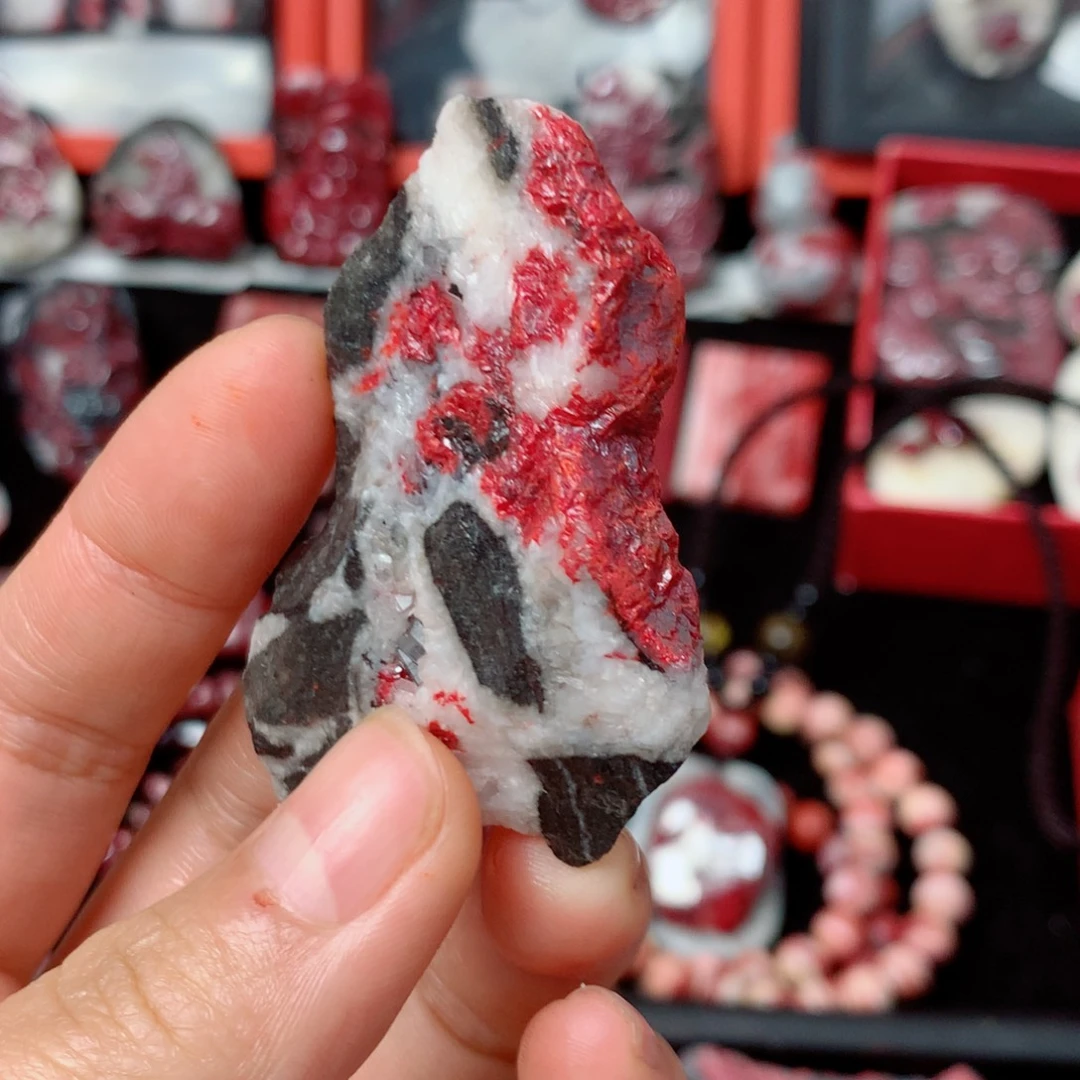 天然辰砂天然毛石