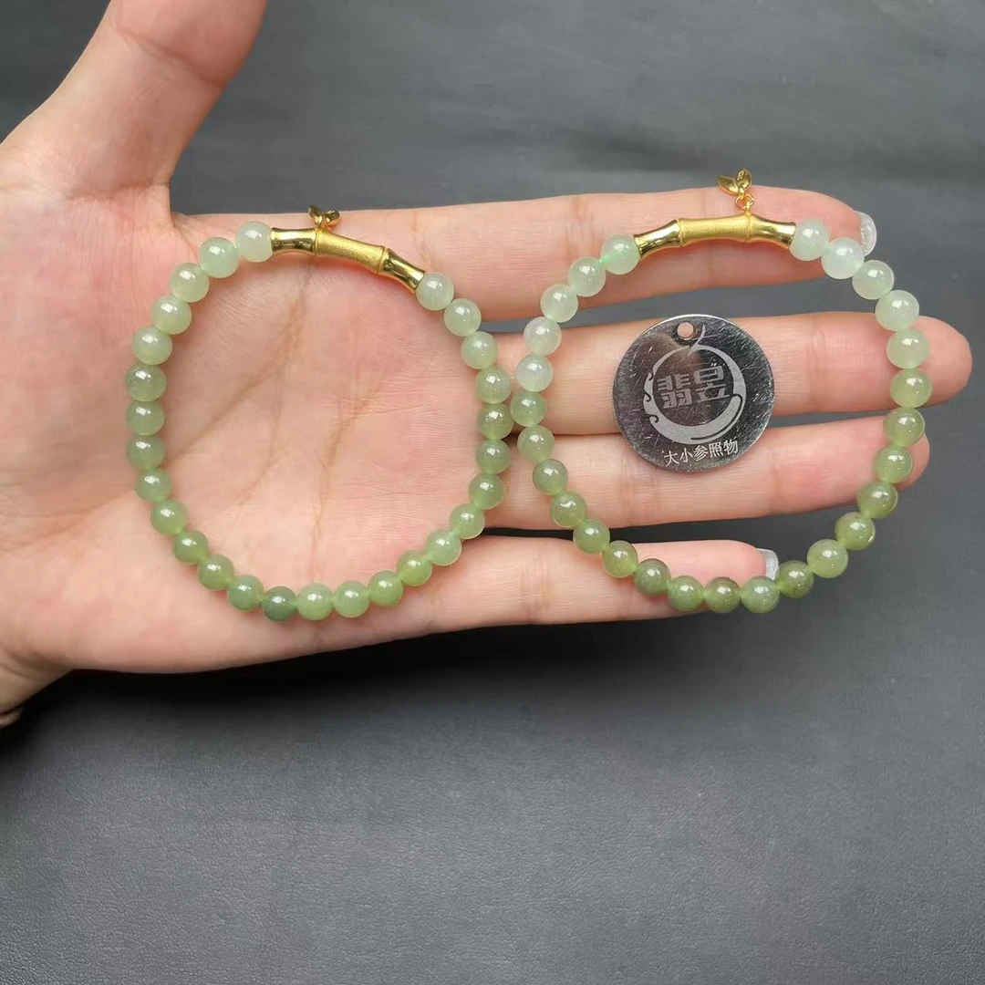 翡昱-N6-37673-和田玉手串/约5+/约26颗/-多样性发其一