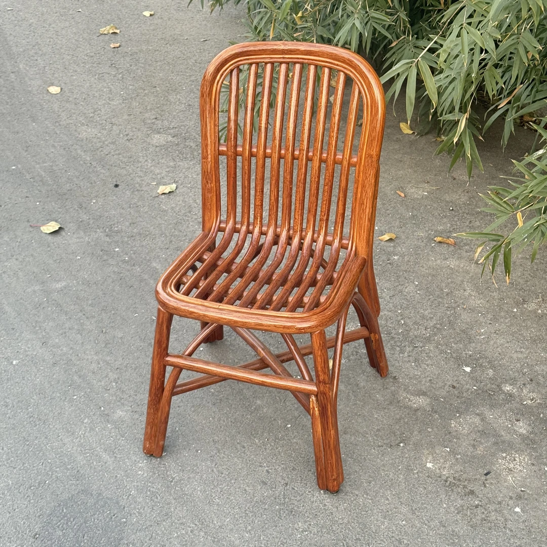 批发真藤藤椅家用休闲藤条滕椅坐椅宝宝椅靠背椅阳台藤椅天然藤编