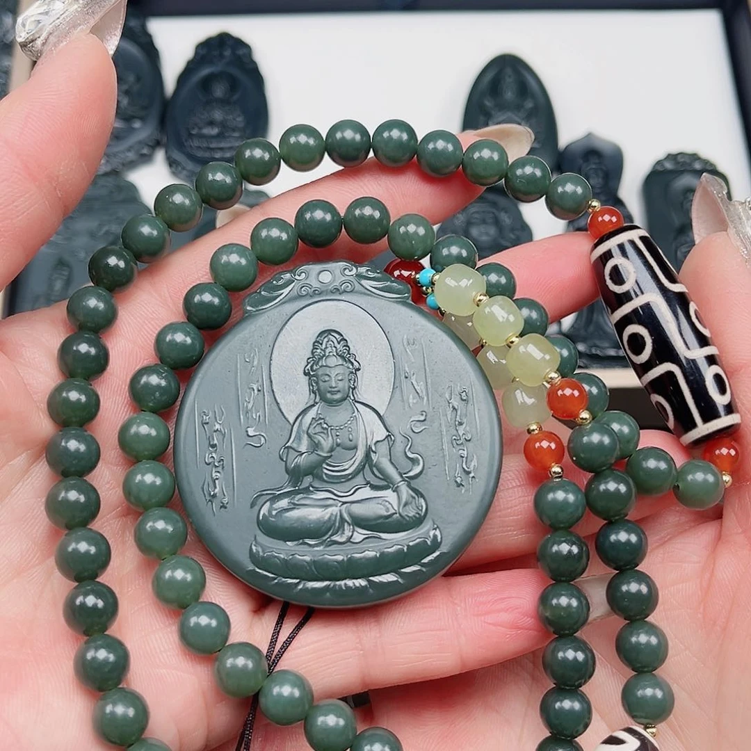 和田玉颈饰未镶嵌