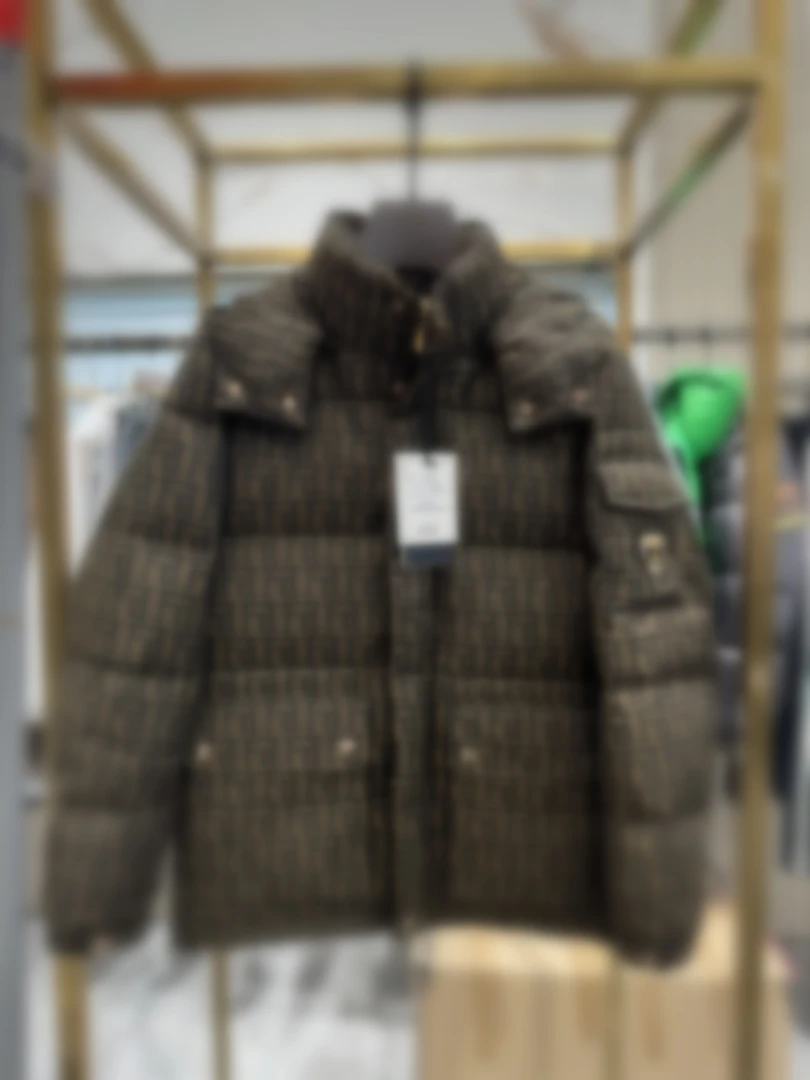 FEIDIMR白鹅绒羽绒服男士休闲法国FD老佛爷老花秋冬时尚 289398