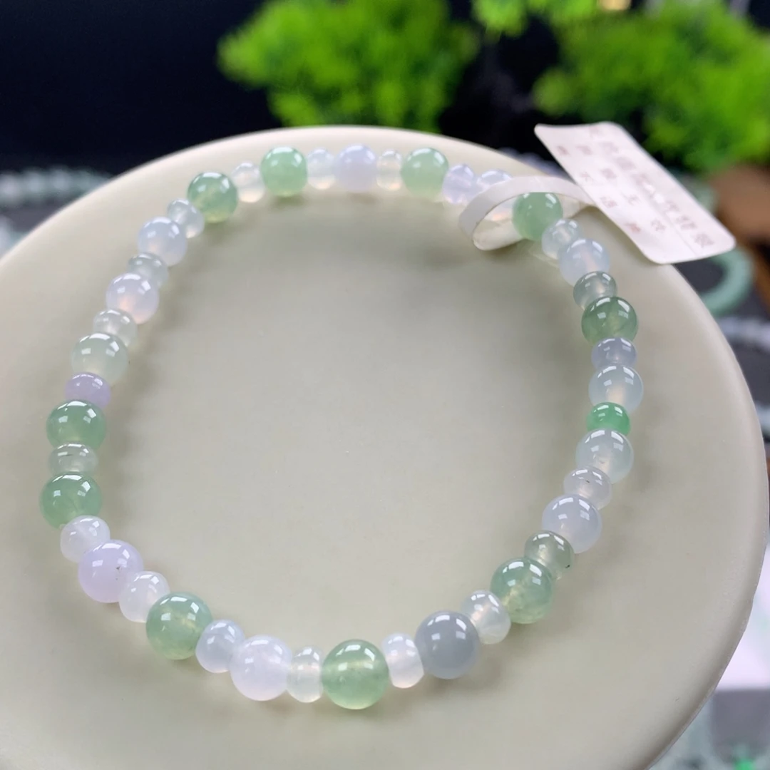 翡翠未镶嵌手链22号卡3.8～6