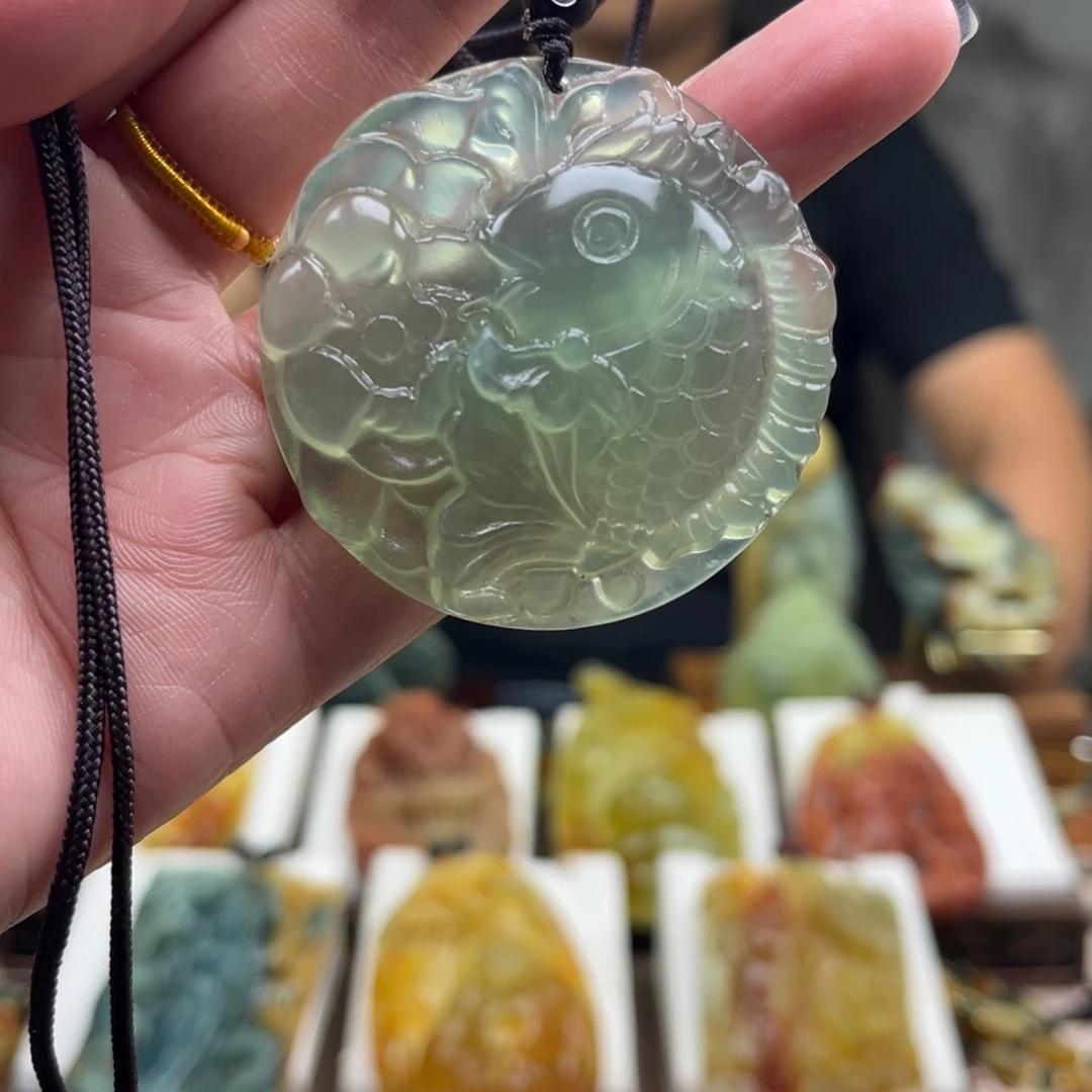 岫玉未镶嵌挂件挂件