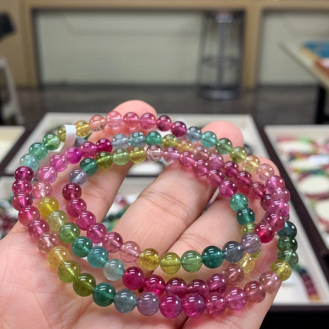 未镶嵌碧玺手链5.6左右