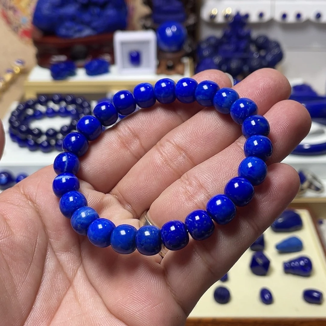青金石未镶嵌福利9mm老型手串