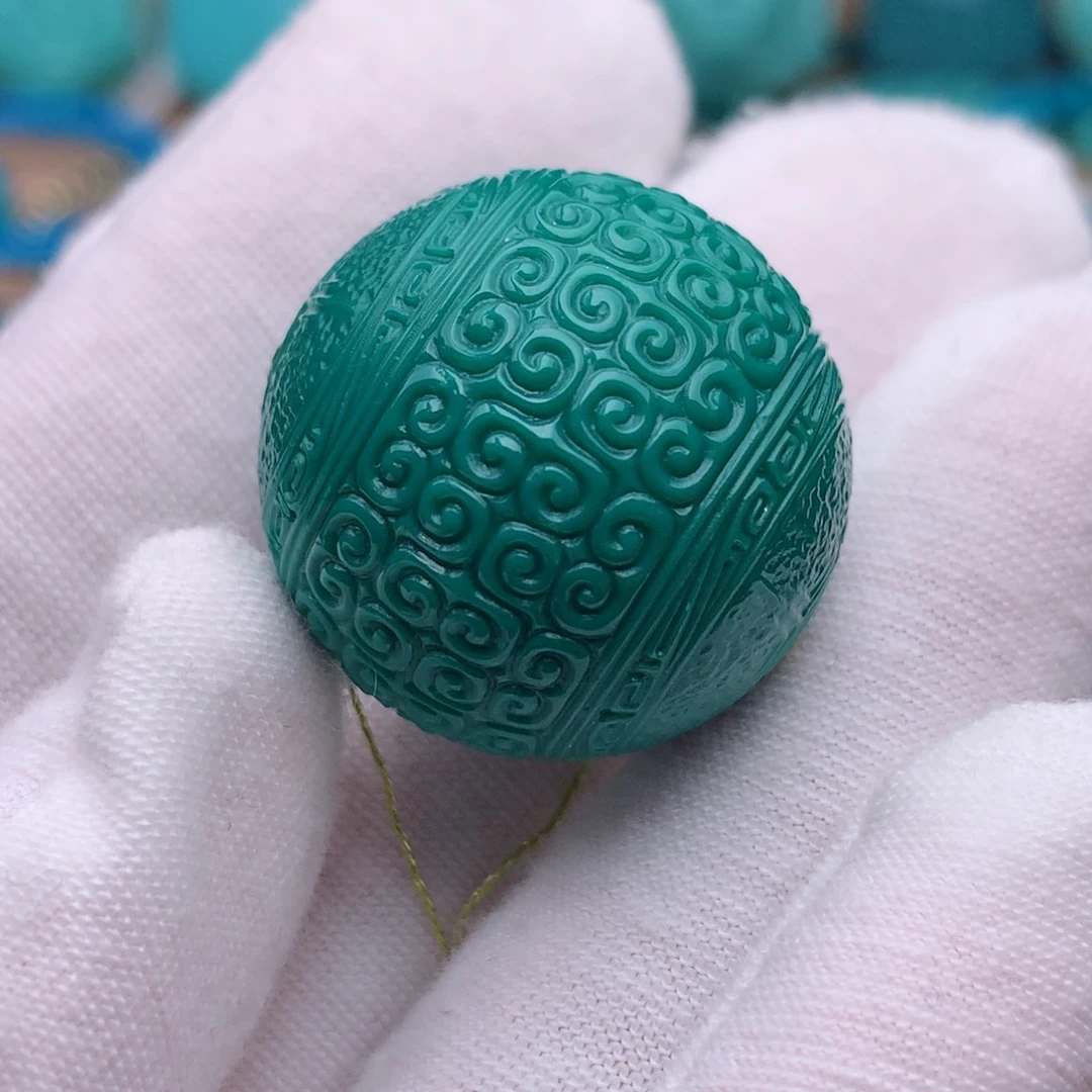 未镶嵌绿松石珠宝奇石25mm