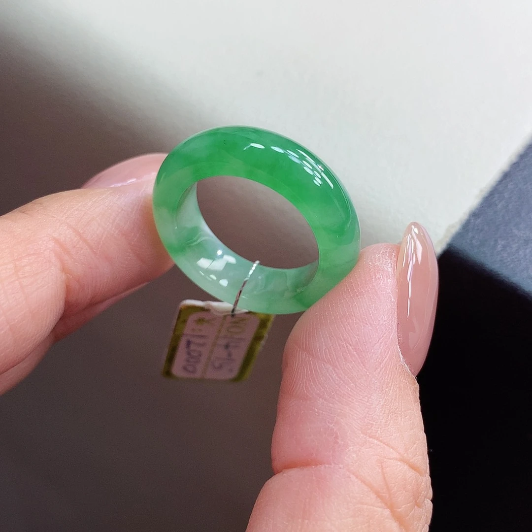 未镶嵌戒圈翡翠14-15号