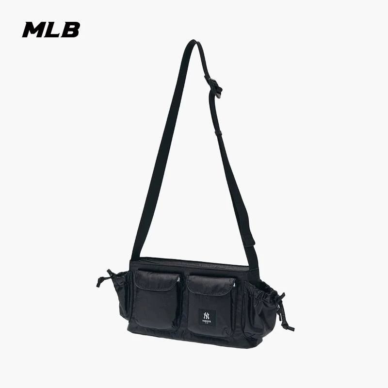 MLB男女情侣复古多口袋单肩包可调节斜挎包25春季新款3ACRB035N