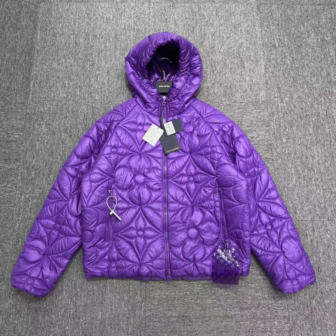 louis vuitton lv 压纹三花棉服/54码/全新带吊/11614