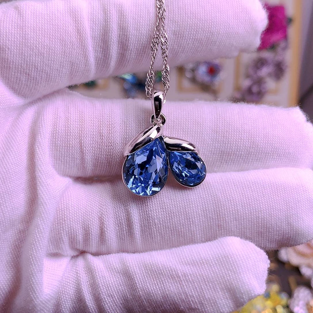 铜合金仿水晶施华洛项链