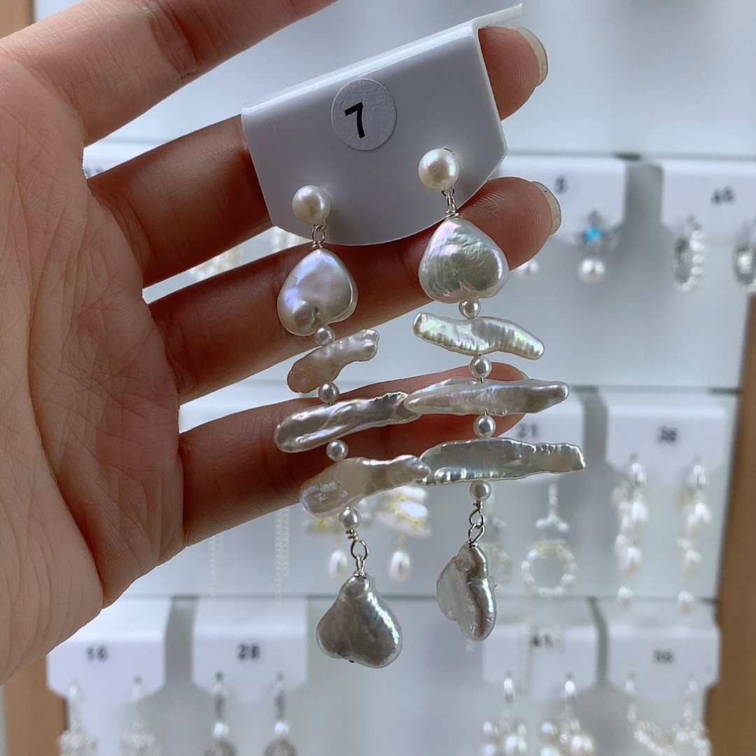 未镶嵌耳饰淡水珍珠