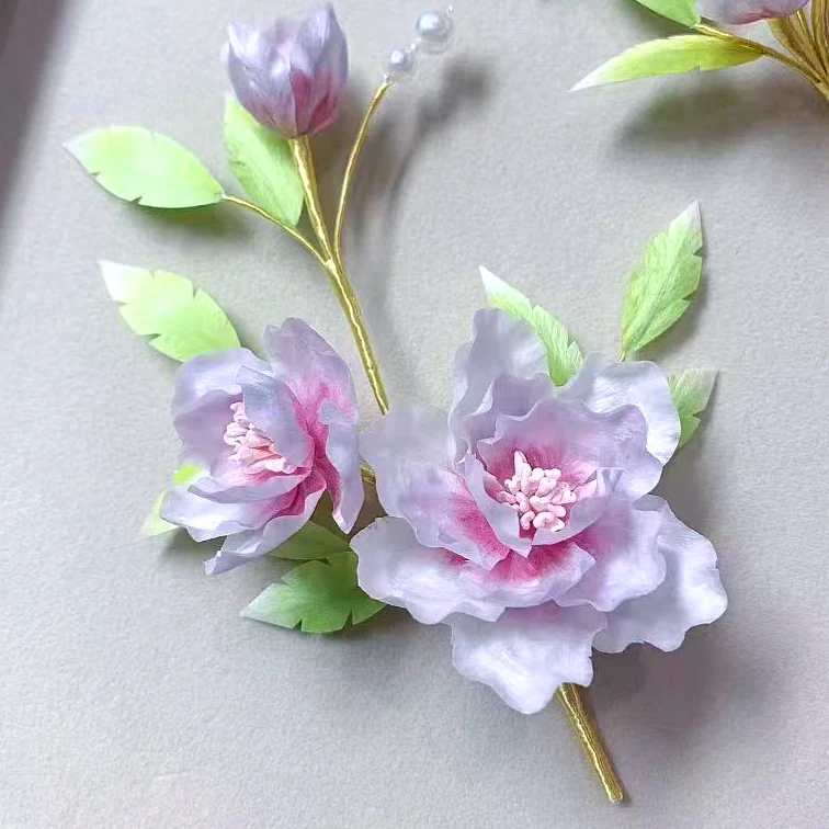 锦簪阁绒花非遗手工百搭发饰古风饰品洛川