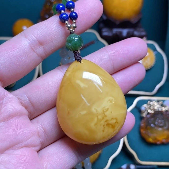 未镶嵌颈饰蜜蜡蜜蜡