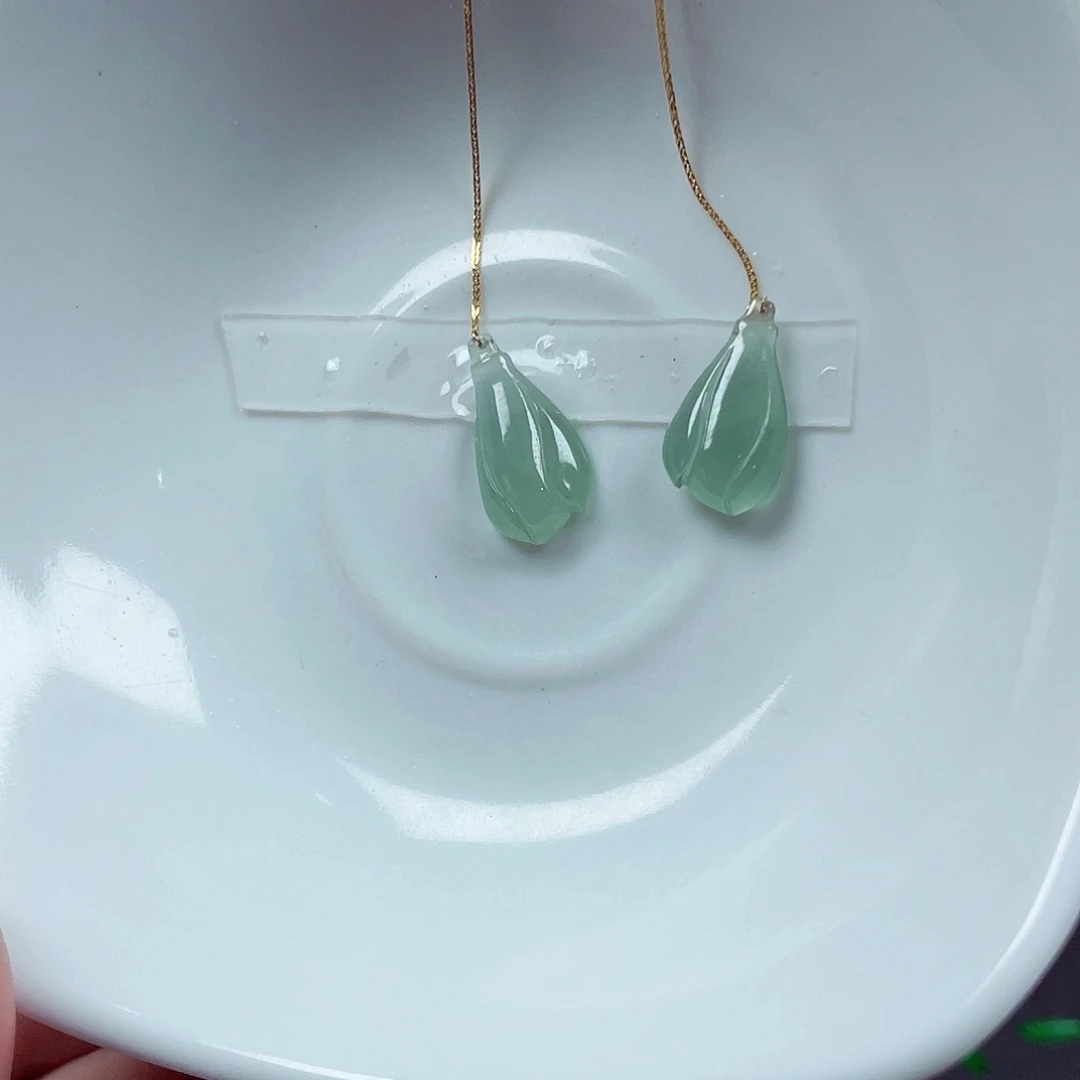 翡翠未镶嵌手链天然缅甸翡翠A货卡17