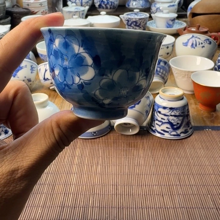 青花瓷器杯子茶具