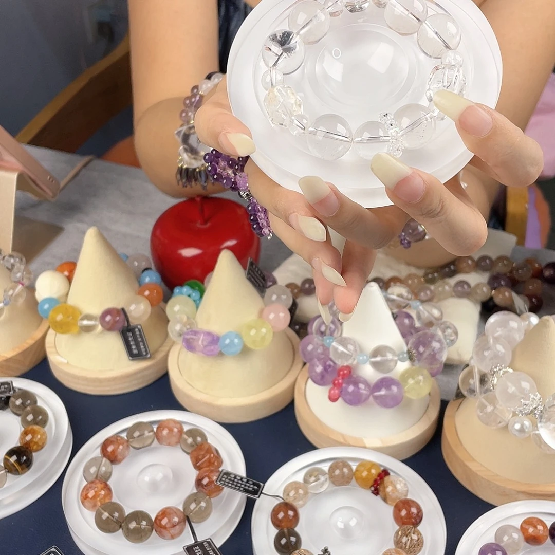 银S925镀金镶嵌手链水晶