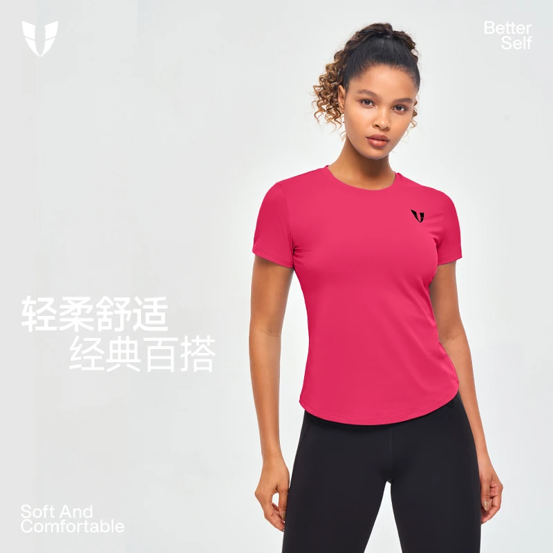 D马甲线健身运动长袖T恤户外跑步短袖夏季修身瑜伽服女F2411T605