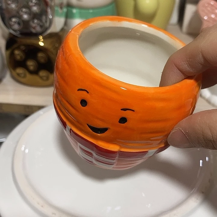 陶盆有孔 瑕疵针孔漏釉介意勿拍外口 7外高8