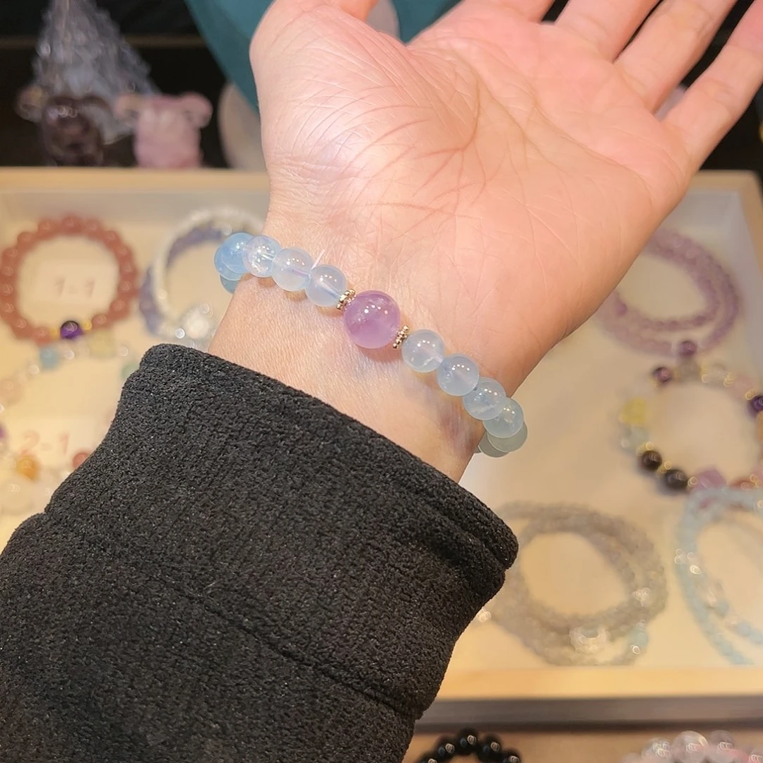 水晶手链未镶嵌蓝