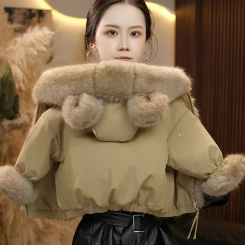 男童加绒外套秋冬款2025新款加厚棉服流行爆款宝宝冬装男孩派克服