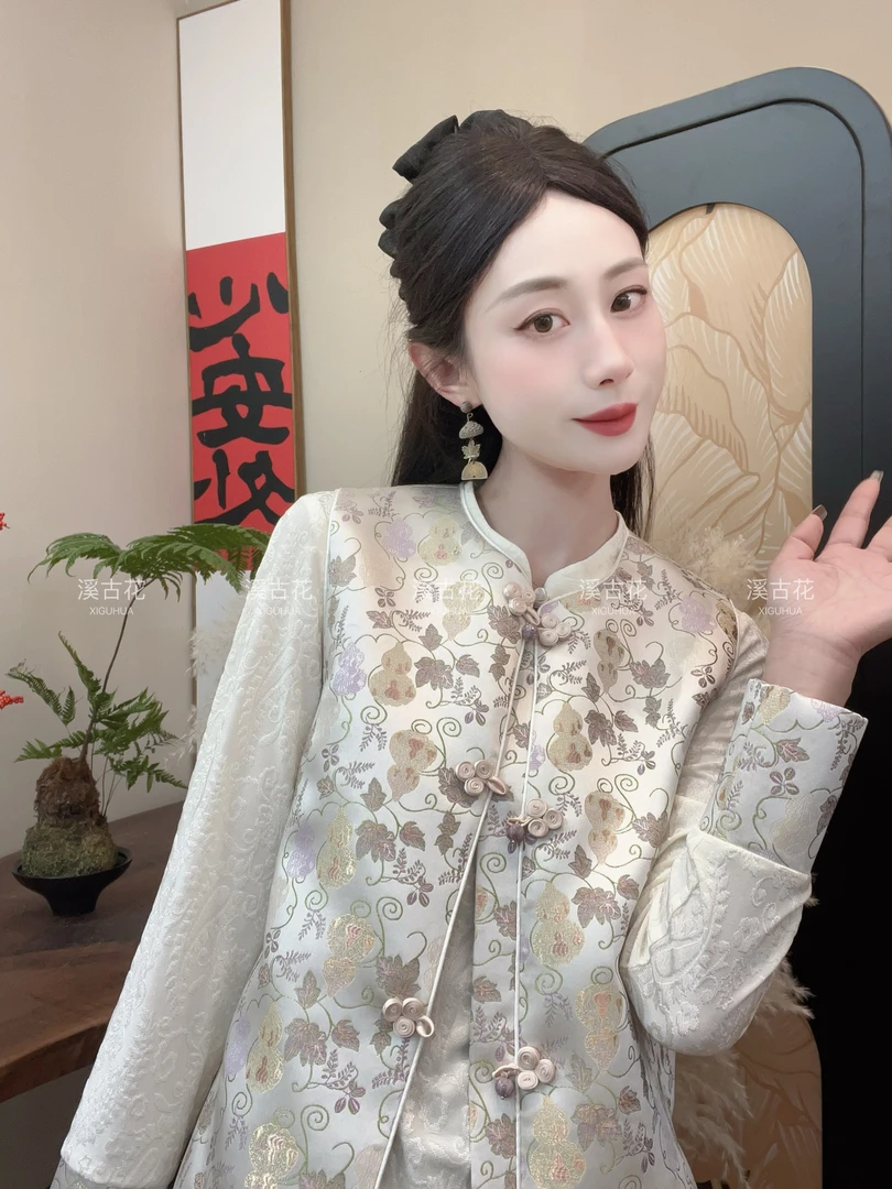 【福禄马甲】2025春季新中式国风马甲女百搭时尚高级气质上衣