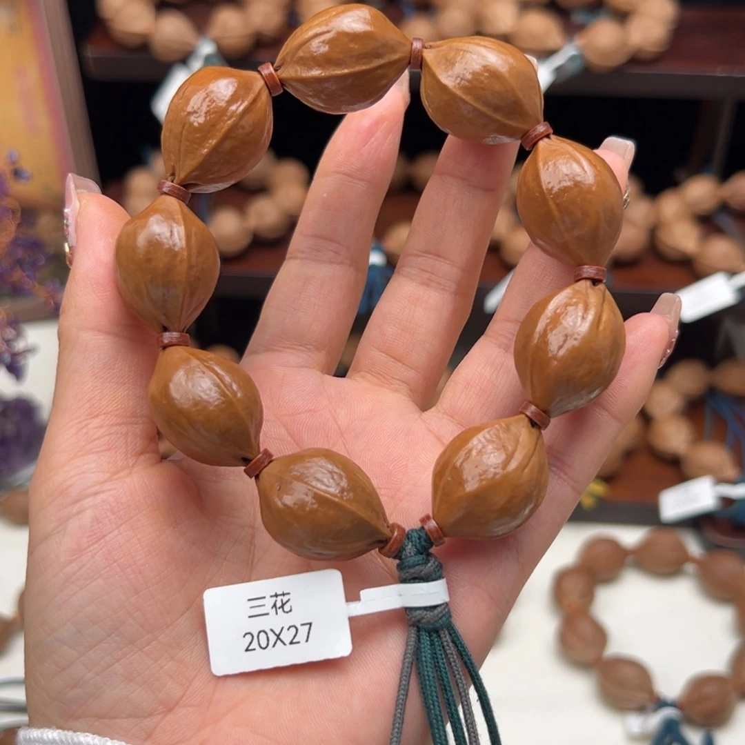 ღ***o橄榄核手串/手链梅林铁核手串/20X27