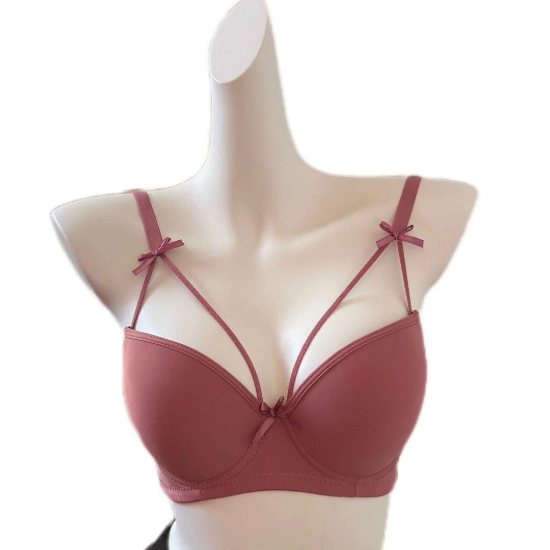 大码内衣女软钢圈上托防下垂聚拢显大文胸罩塑形内衣新款性感c杯