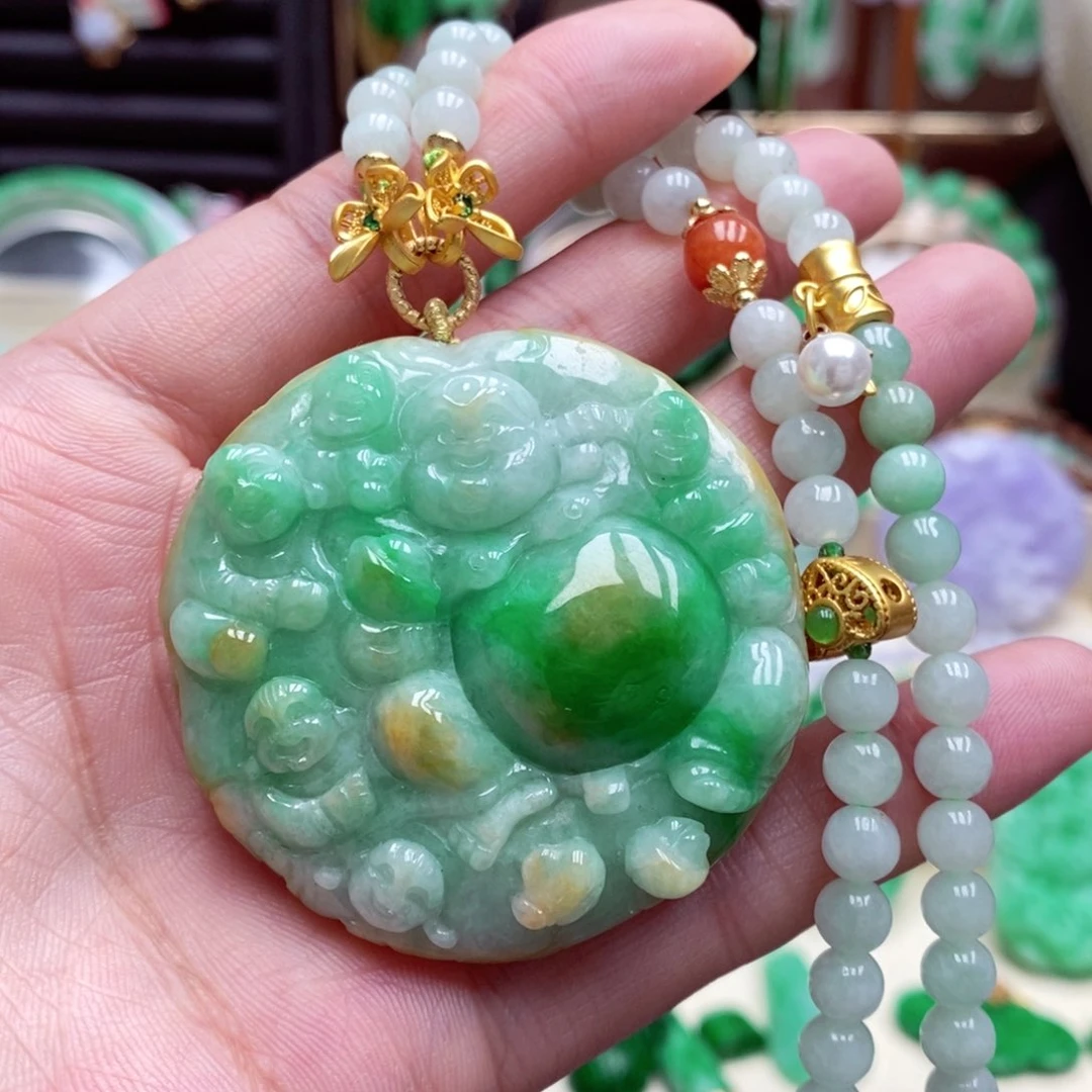 颈饰未镶嵌翡翠翡翠吊坠