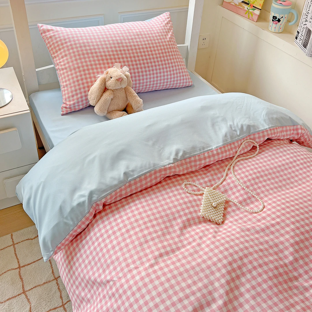 学生宿舍上下铺专用被子床单被套全套一整套寝室0.9床被罩三件套3