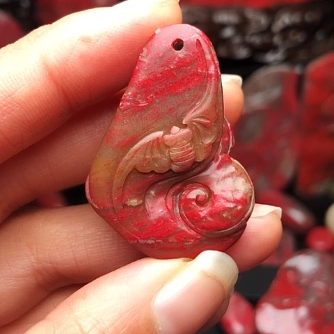 昌化鸡血石昌化鸡血石挂件