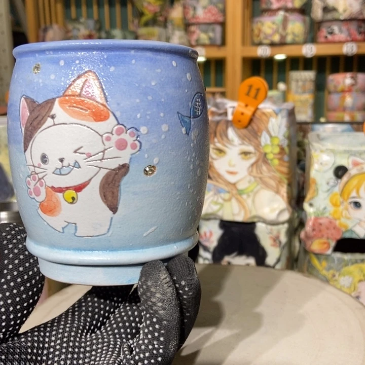 红陶景德镇艺术手绘作品