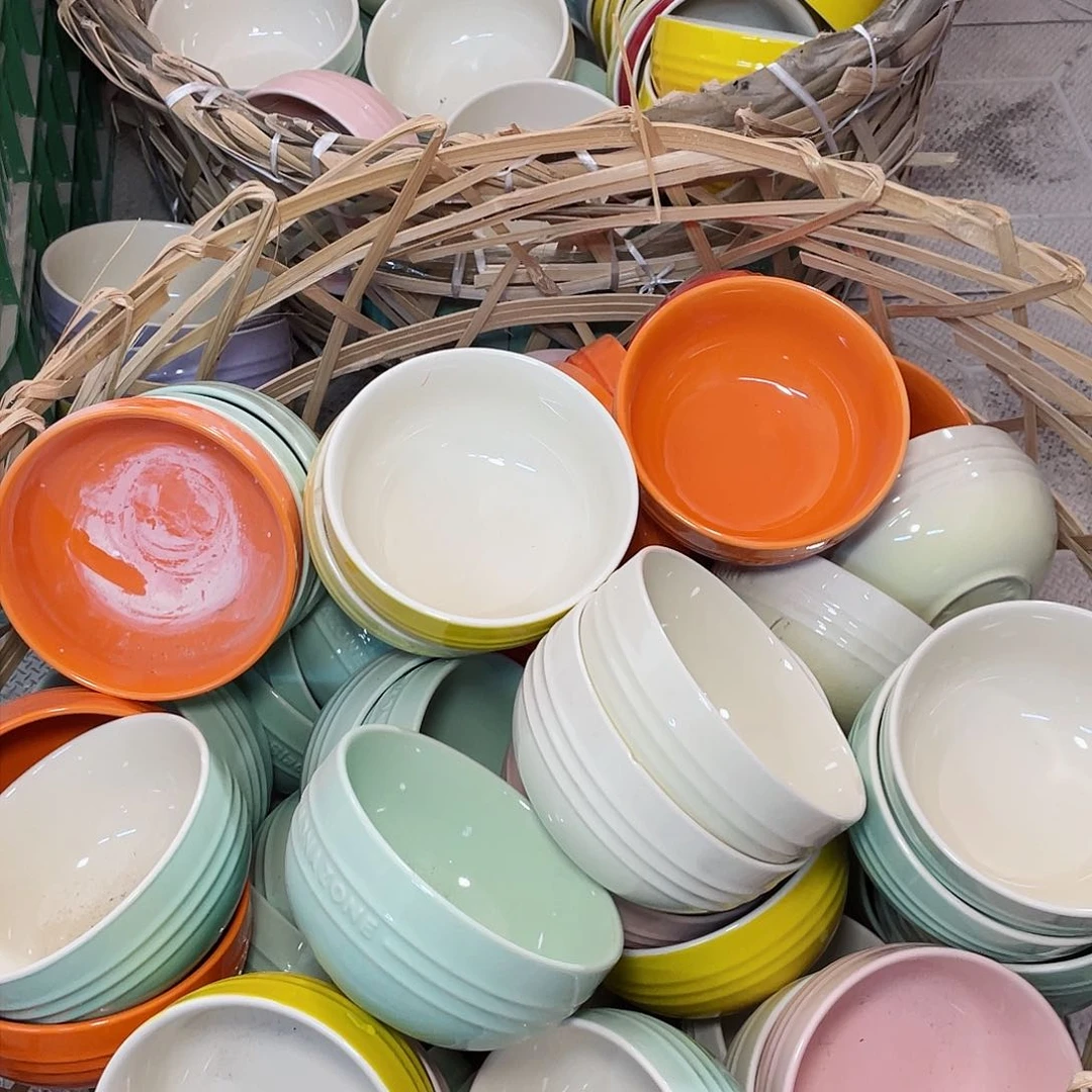 瓷片微瑕陶瓷餐具家用 随机八个