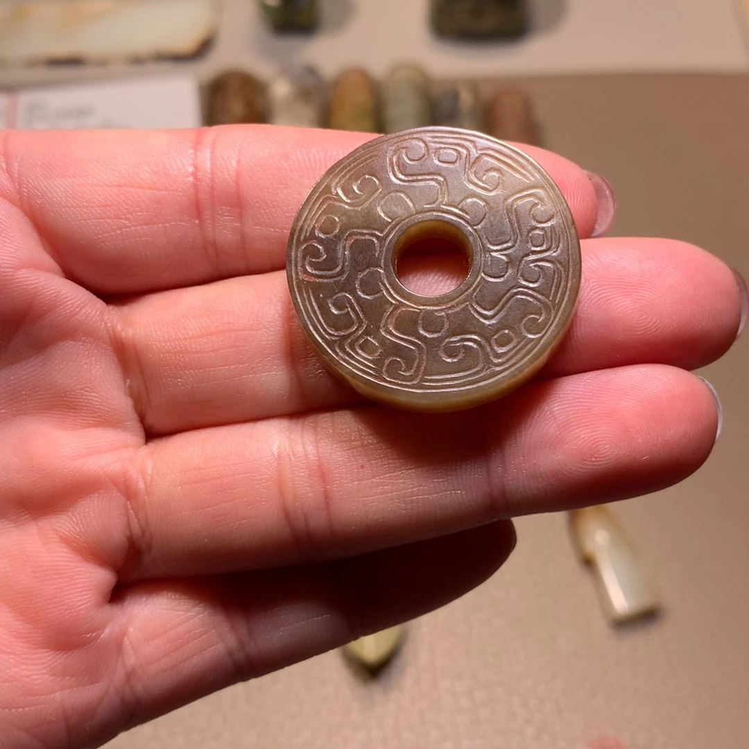 和田玉（糖玉）颈饰未镶嵌福**康