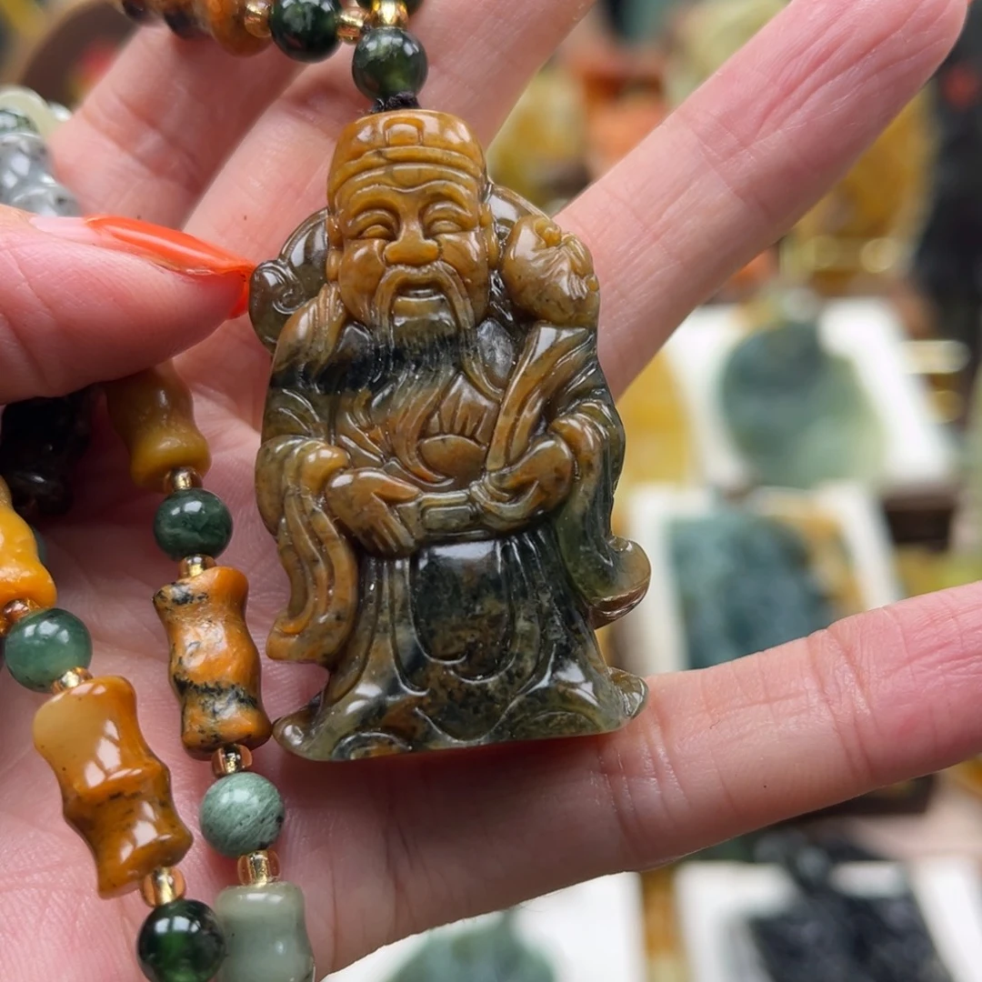 岫玉未镶嵌挂件挂件