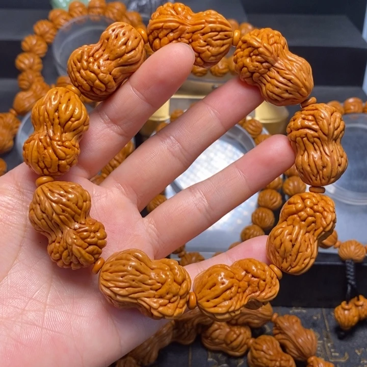 桃核手串花生手串