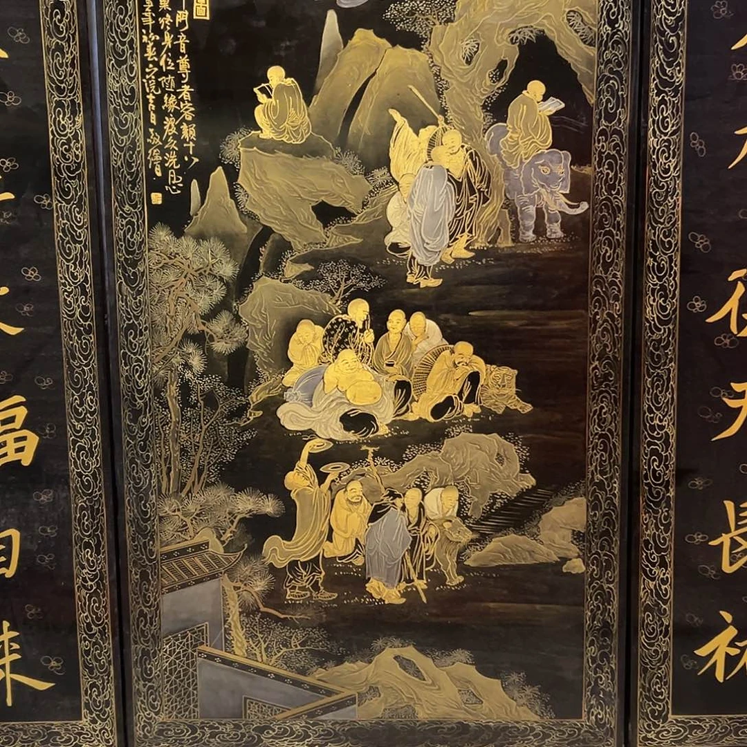 勤***楠木十八罗汉匾额匾额