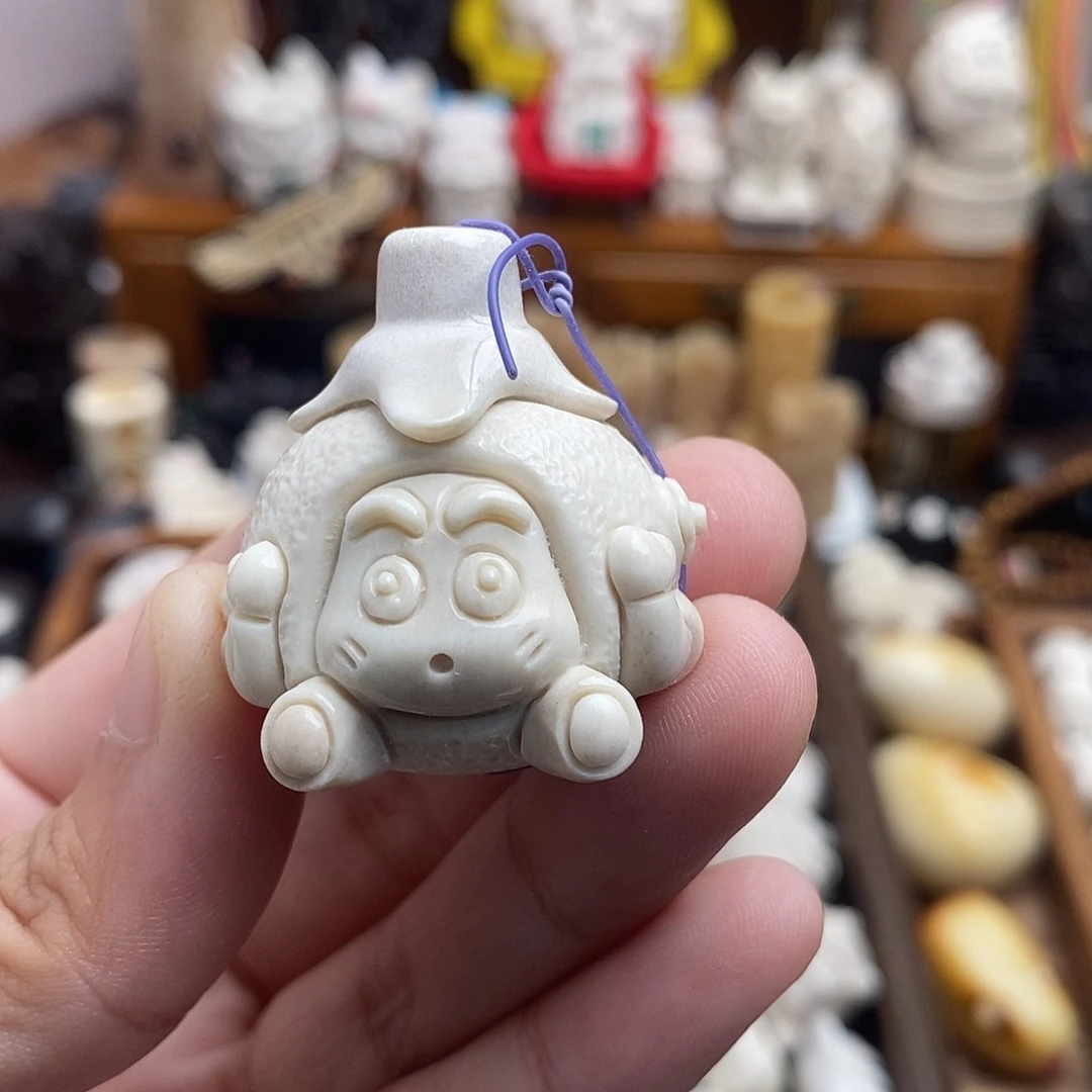 鹿骨把件c22小新不听