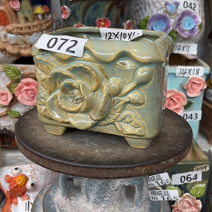 花盆紫砂粗陶材质多肉花盆