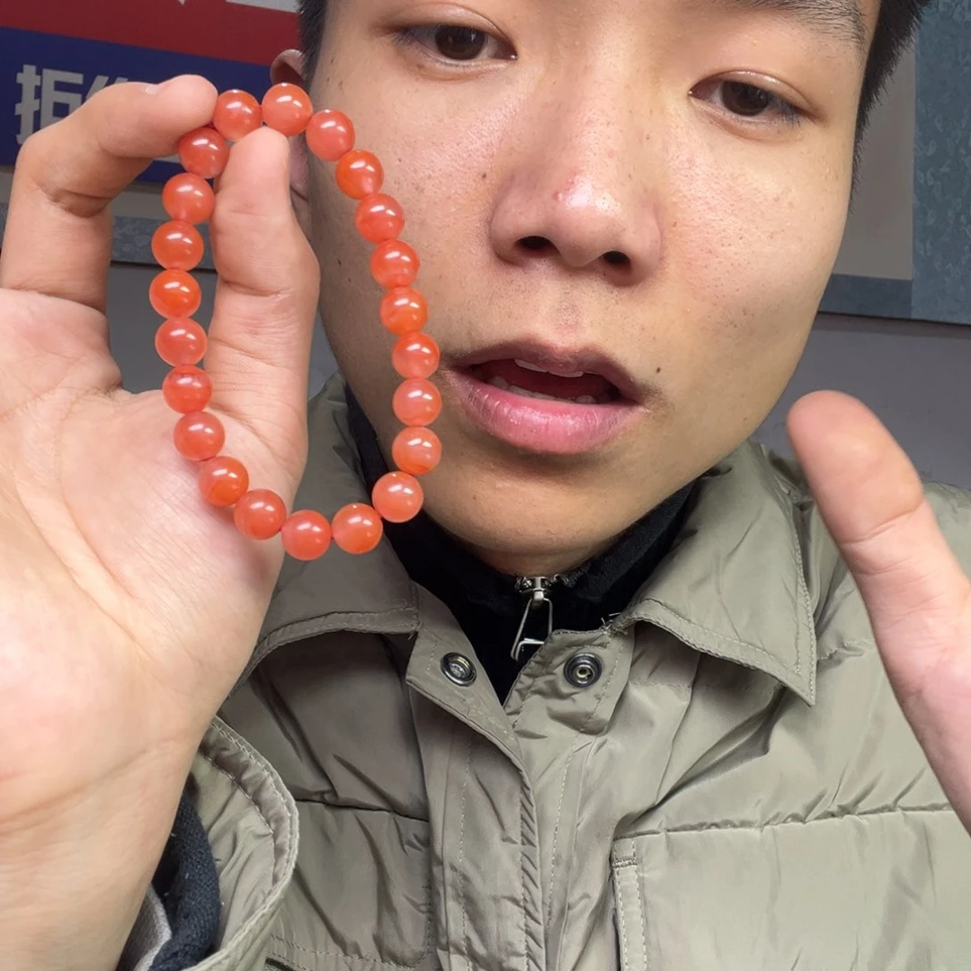 玛瑙/玉髓颈饰未镶嵌多样性南红手串卡9货头