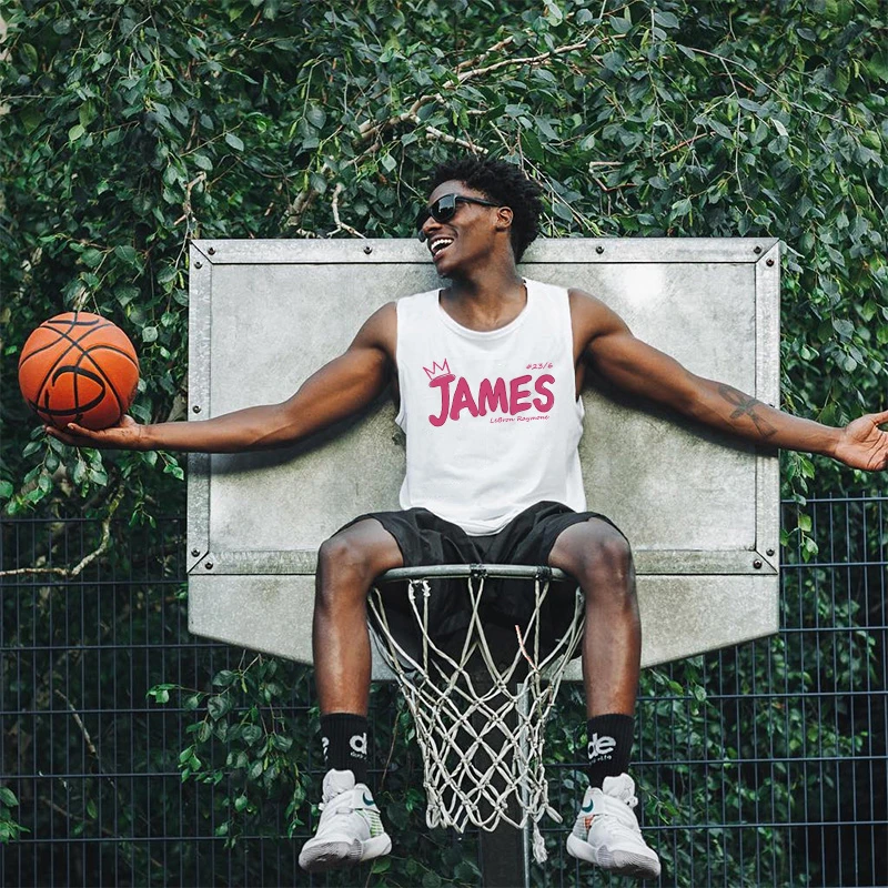 詹姆斯背心速干投篮服T恤男美式夏季篮球训练服运动无袖圆领坎肩