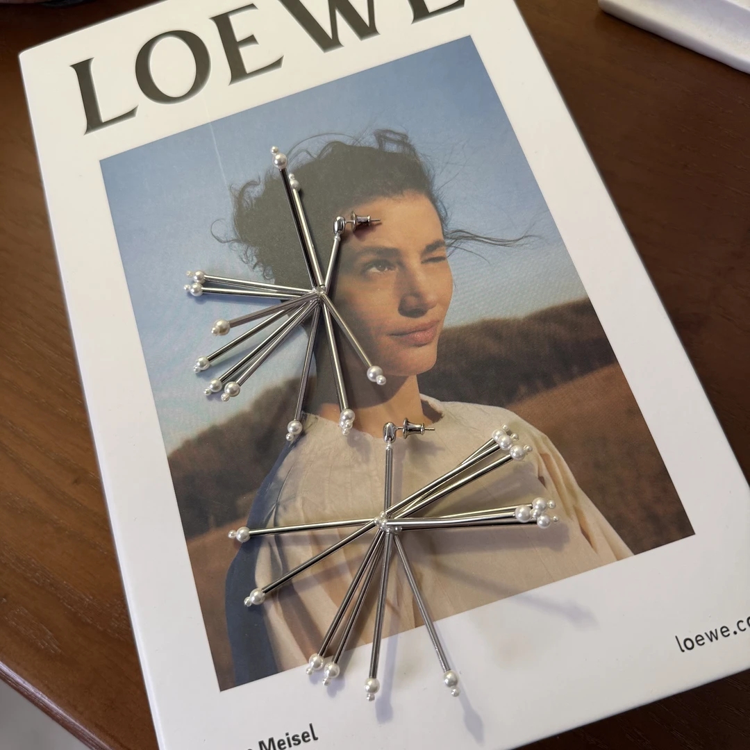 钛钢耳饰 塔鹿蕾/定制高级简约小众时尚个性设计感耳环6435