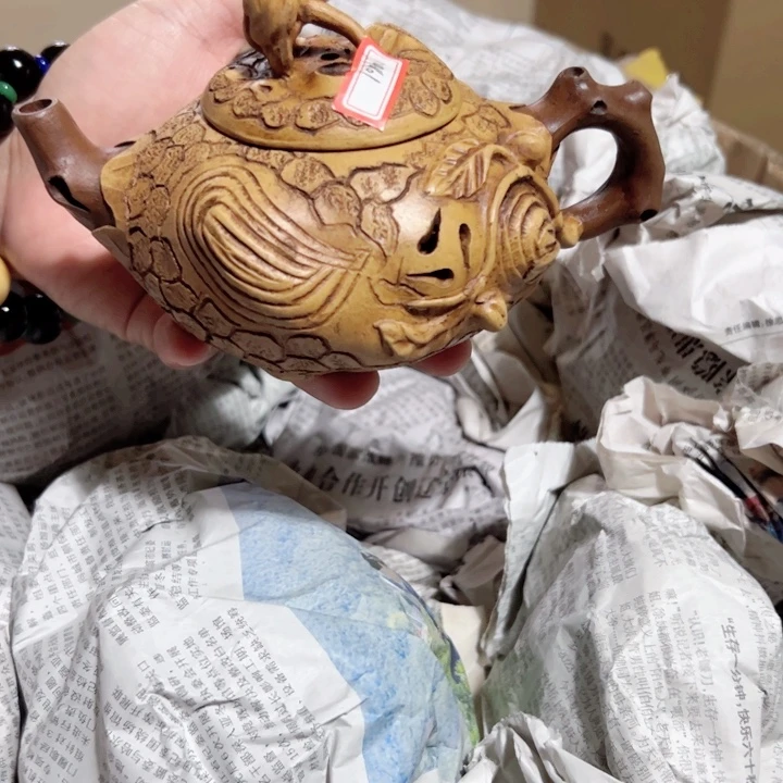 茶壶紫砂紫砂壶收藏起来了