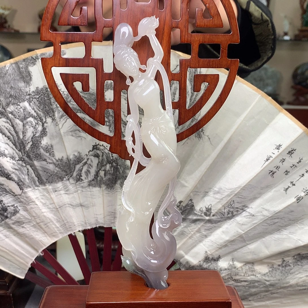 和田玉未镶嵌摆件