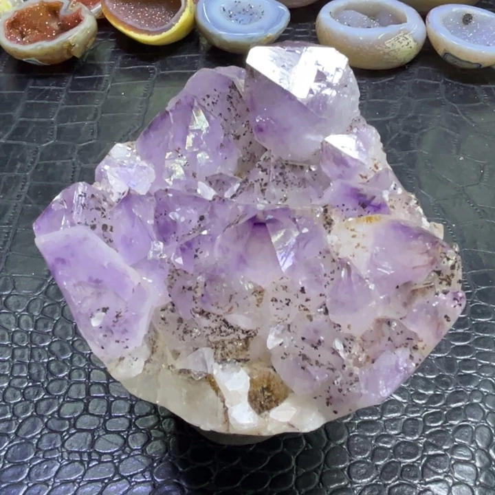 水晶未镶嵌珠宝半成品钛晶花