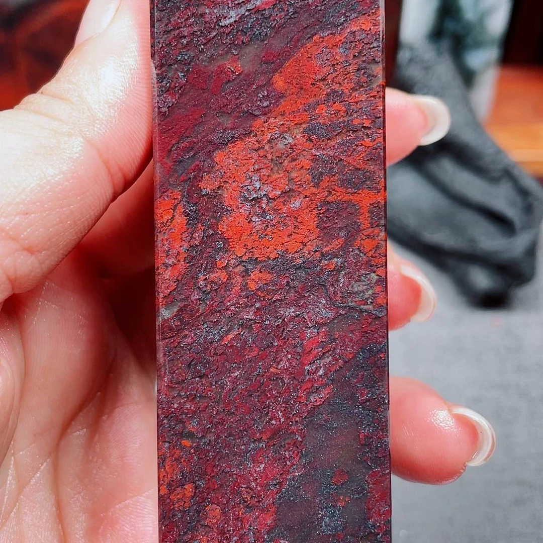 【闪购商品】玉桂林鸡血玉印章素章
