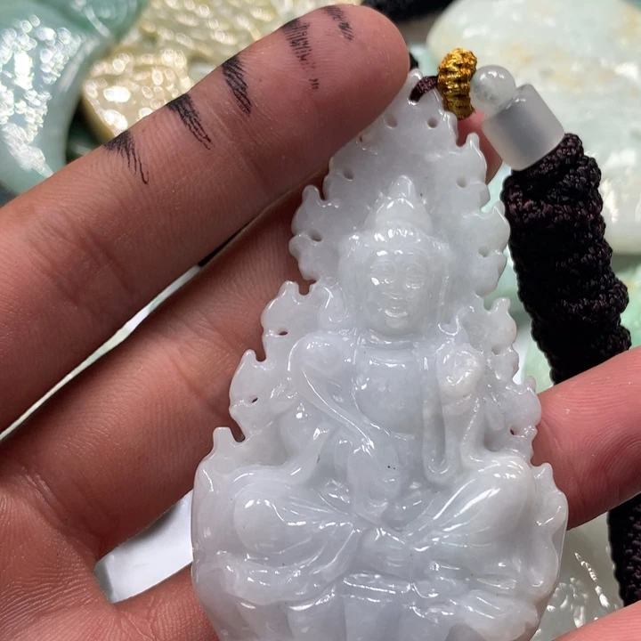 颈饰未镶嵌翡翠保真天然a货翡翠