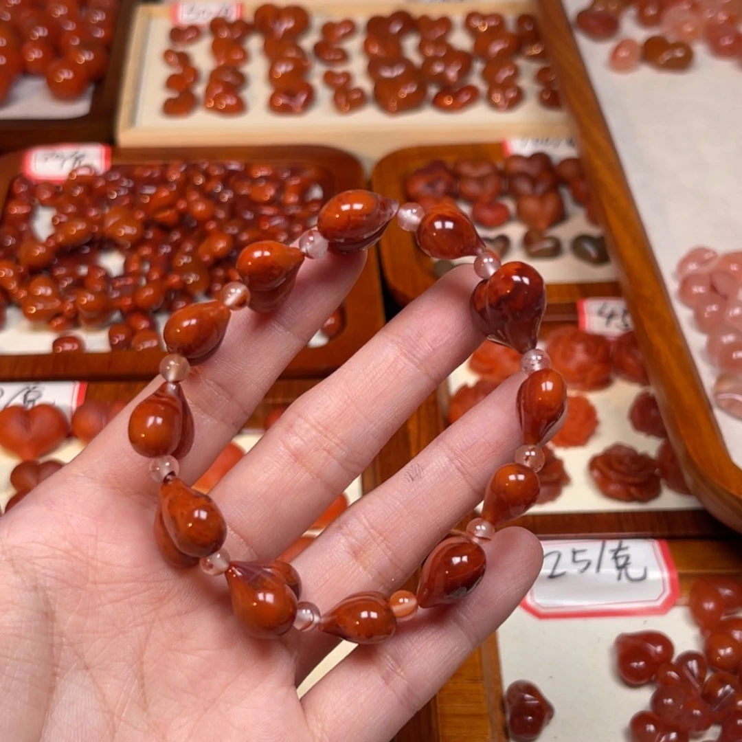 南红玛瑙未镶嵌手串