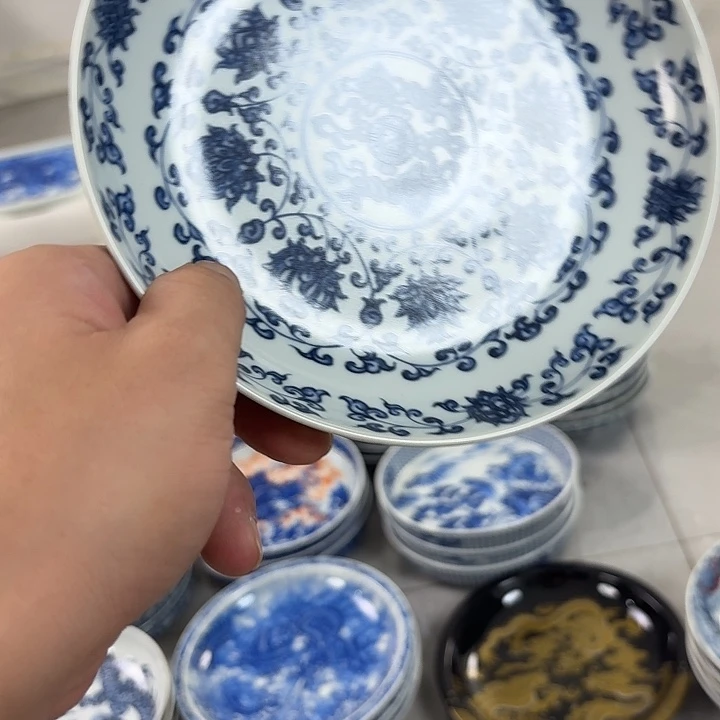 瓷片青花缠枝莲大胡乘景德镇