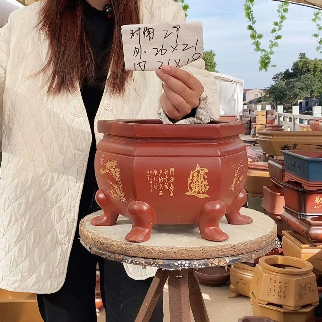 紫砂花盆紫砂花盆